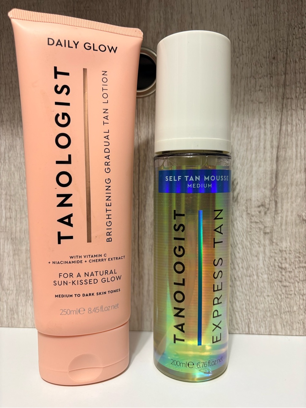 Tanologist Daily Glow & Express Tan Mousse - Peach & Clear